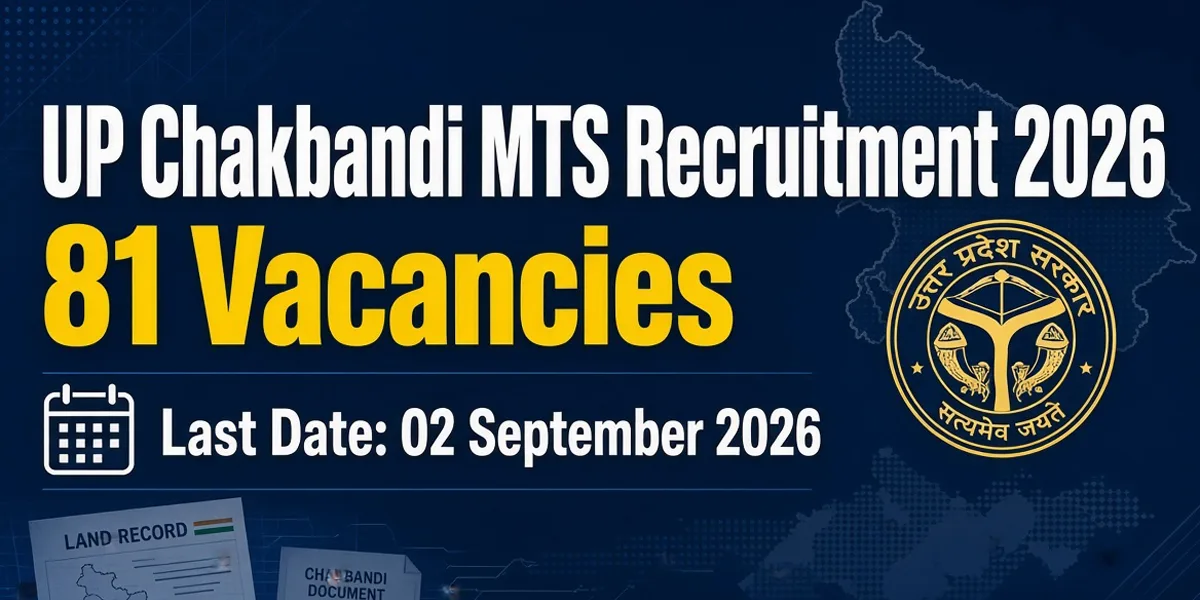 UP Chakbandi MTS Recruitment 2026 - Apply Online